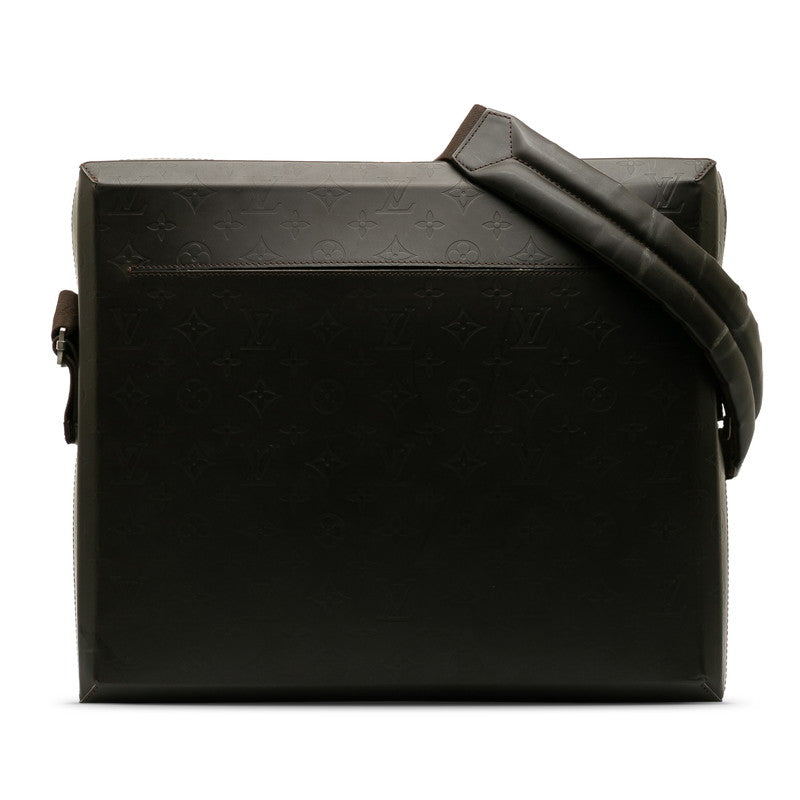 Louis Vuitton Monogram Glasses Steve Shoulder Bag Business Bag M46530 Coffee Brown Carfresser Men LOUIS VUITTON
