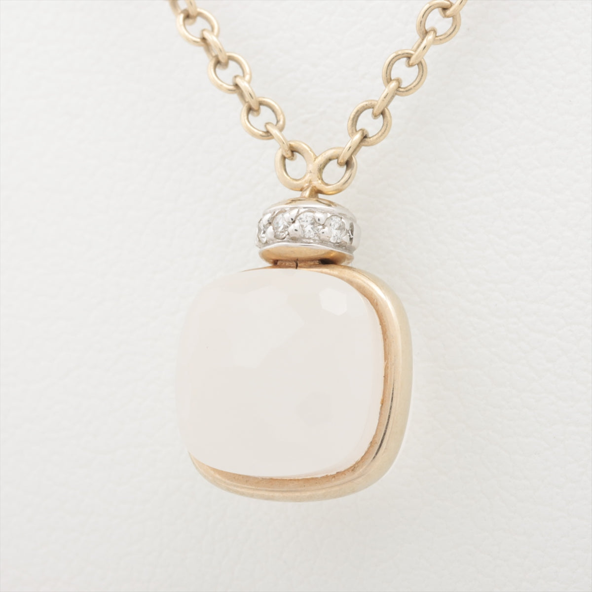 Pomerate Nude Pucci Milkquart Diamond Necklace 750 (WG) 5.8g PCC2030_UWWHR_B0QLT