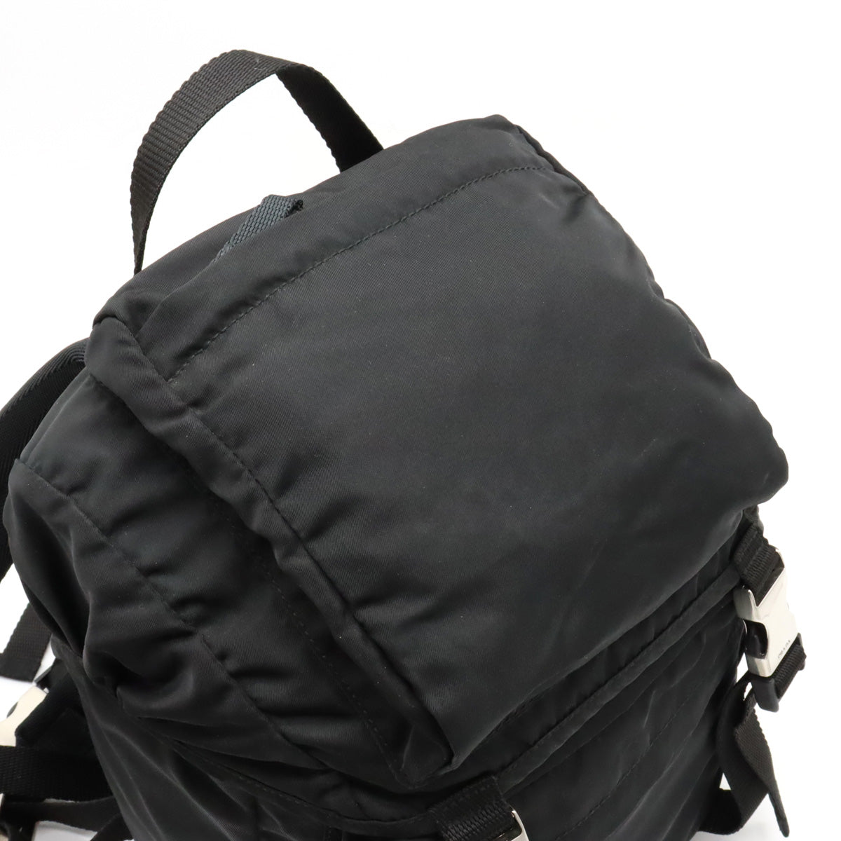 PRADA Prada Backpack Rucksack Mini-Rucksack Nero Black Black Silver Gold  V153