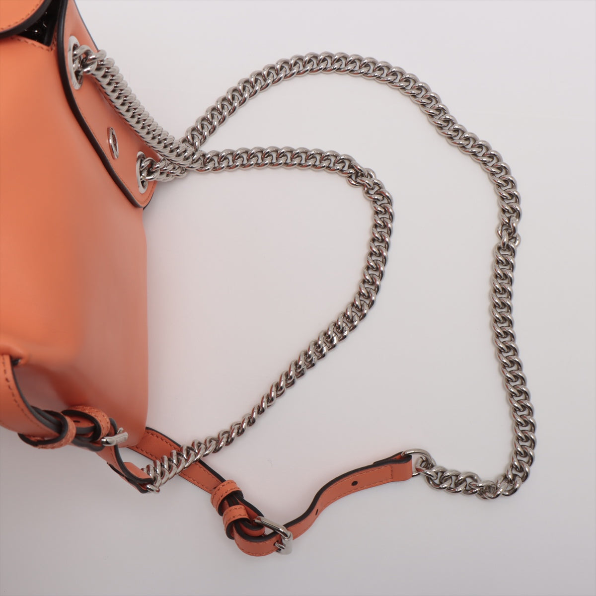 Fendi  Leather Backpack/Rack Orange 8BZ041