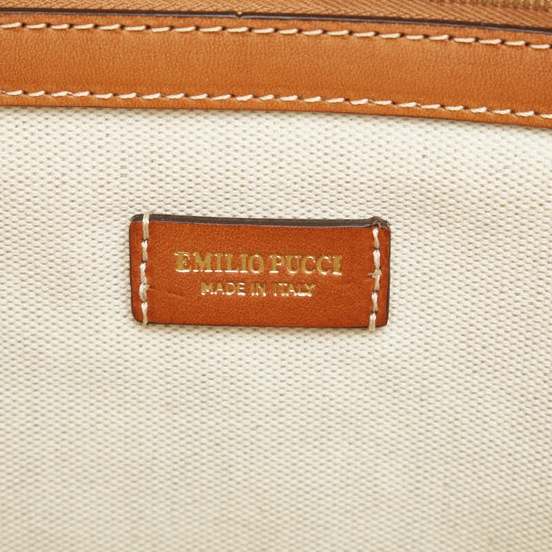 Emiliopucci Total Geometry Handbags Toast Bag Green Multicolor Brown Raffia Leather Ladies Emilio Pucci  Echo [ Paris]  Store