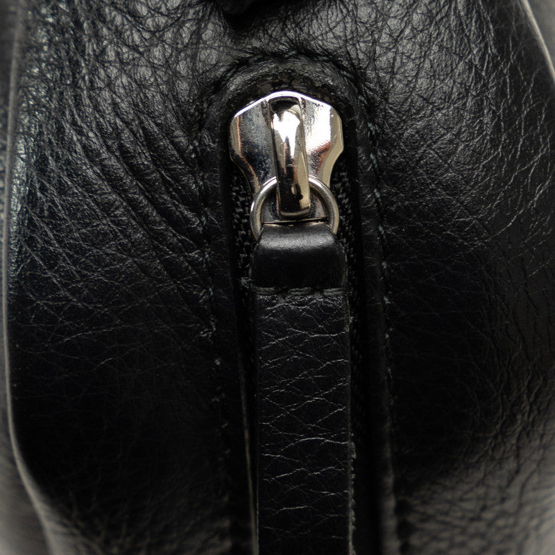 BALENCIAGA Camera Bag  Shoulder Bag 489812 Black Leather