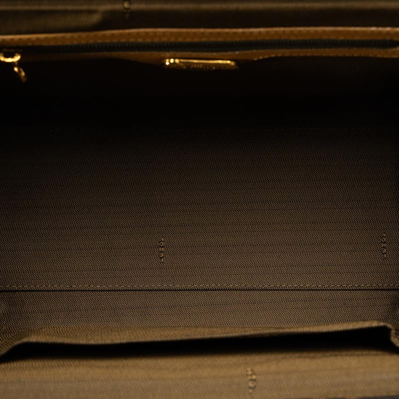 Fendi Fendi handbags canvas/leather brown beige ladies and gentlemen