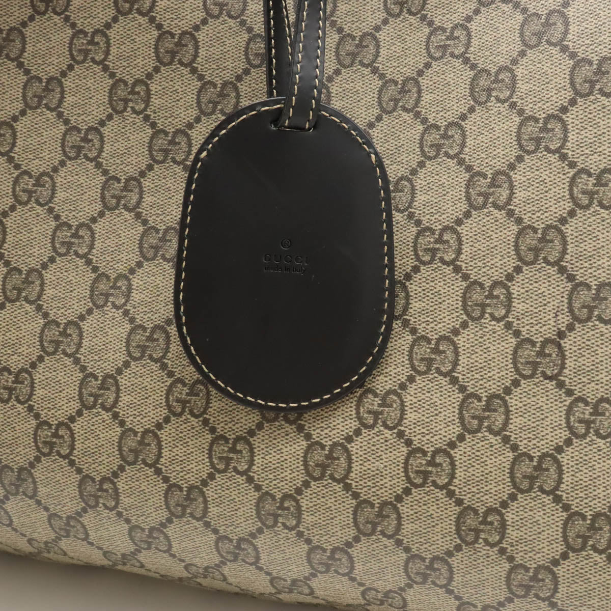 GUCCI Gucci GG Spring Reversible s Bag Shardartot PVC Leather Carquibbean Black 368568