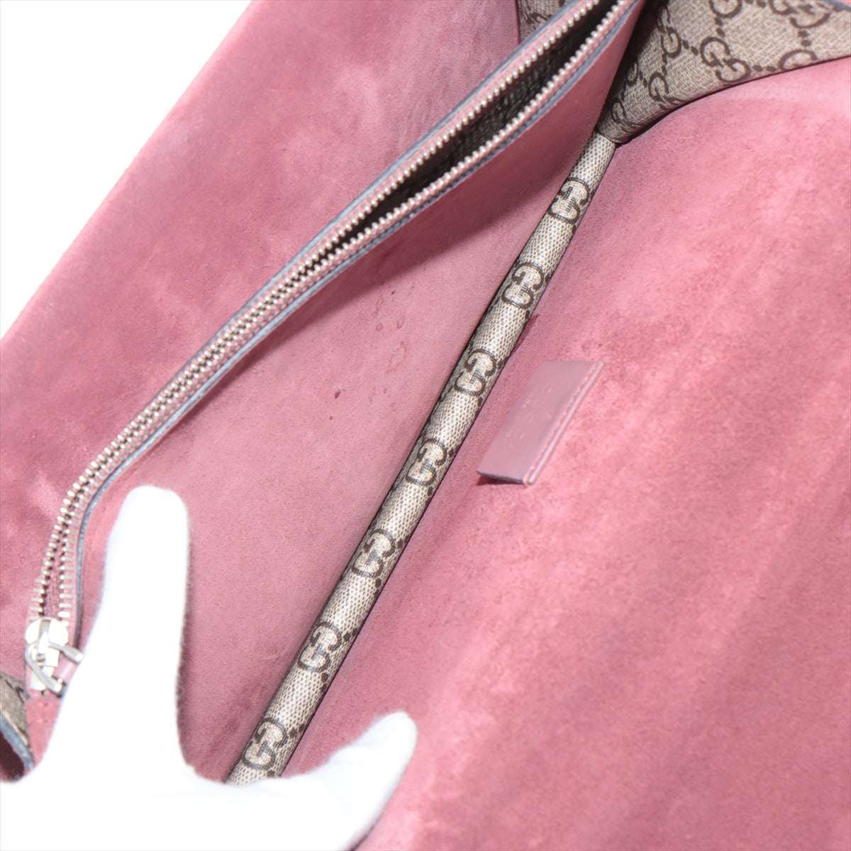 Gucci GG Bloom&#39;s Dionysus PVC Chain Shoulder Bag Beige× Pink 400249