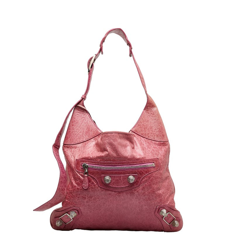 BALENCIAGA City One-School Handbag 182076 Pink Leather Ladies