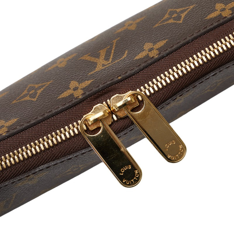 Louis Vuitton Monogram Etui 5 Cravat Cravat Closet M47535 Brown PVC Leather Men LOUIS VUITTON