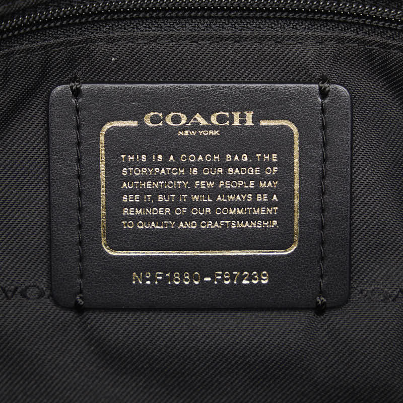 Coach Chain Handbag F87239 Black Leather  Coach