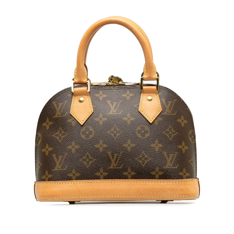 Louis Vuitton Monogram BB Handbag 2WAY M53152 Brown PVC Leather Lady Louis Vuitton