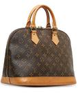 Louis Vuitton Monogram Alma Handbag M53151 Brown PVC Leather Lady Louis Vuitton