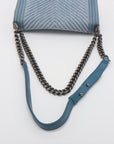 Chanel Blue Denim Chain Shoulder Bag