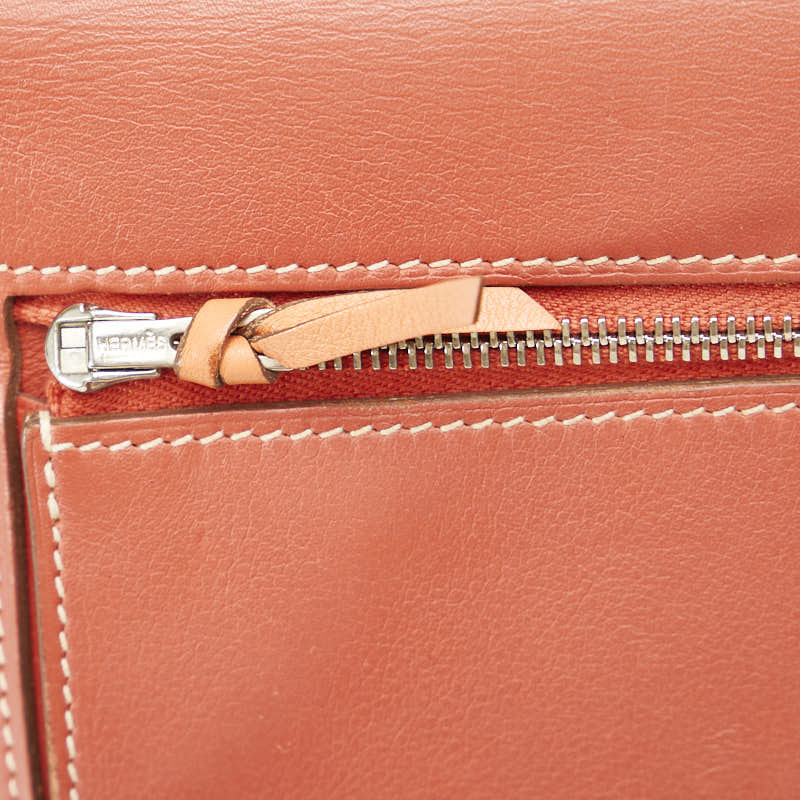 Hermès Long Wallet Pink Leather Ladies