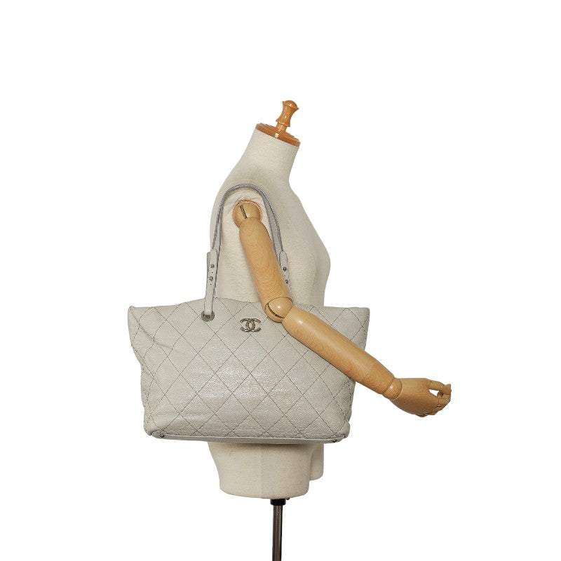 Chanel Matrasse Cocomark Shoulder Bag Tote Bag Leather