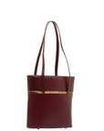 Burberry Nova Check Shadow Horse Handbag s Bag Wine Red Beige Leather Canvas Ladies BURBERRY