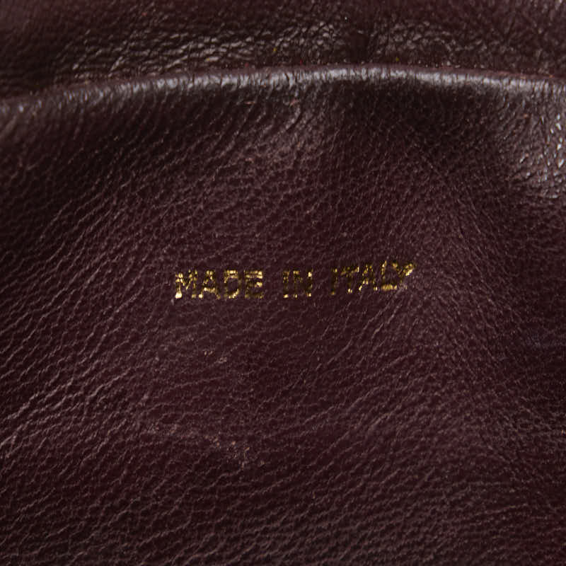 Chanel Cocomark Tassel Chain  Shoulder Bag Red Leather  CHANEL