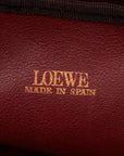 LOEWE LOEWE Anagram Shoulder Bag/Sweet Bordeaux Wine Red Ladies Bordeaux