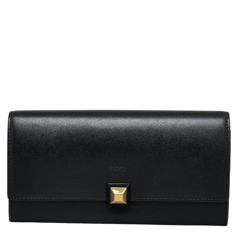 Fendi Long Wallet 8M0251 Black Leather Lady Fendi