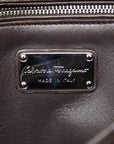Salvatore Ferragamo Garcinia Sofia Pearson Silver  Handbag 2WAY FZ-21 G622 Brown Sweater  Salvatore Ferragamo