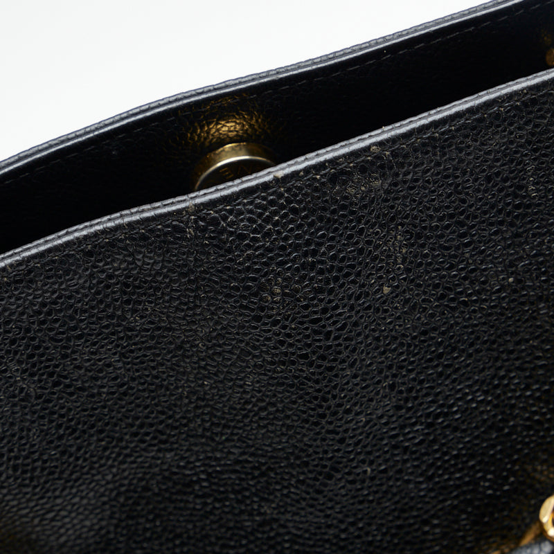 Chanel Coca-Cola Handbags Black Gold Matt Caviar   Chanel