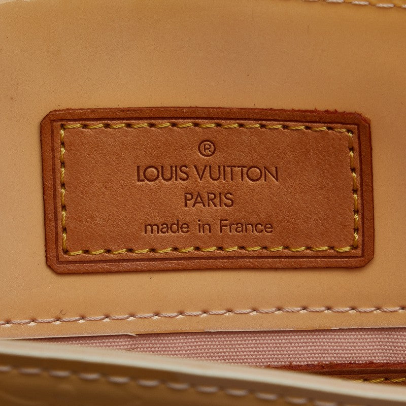 Louis Vuitton Verney Reed PM Handbag M91334 Nozzle Beige Patent Leather  Louis Vuitton