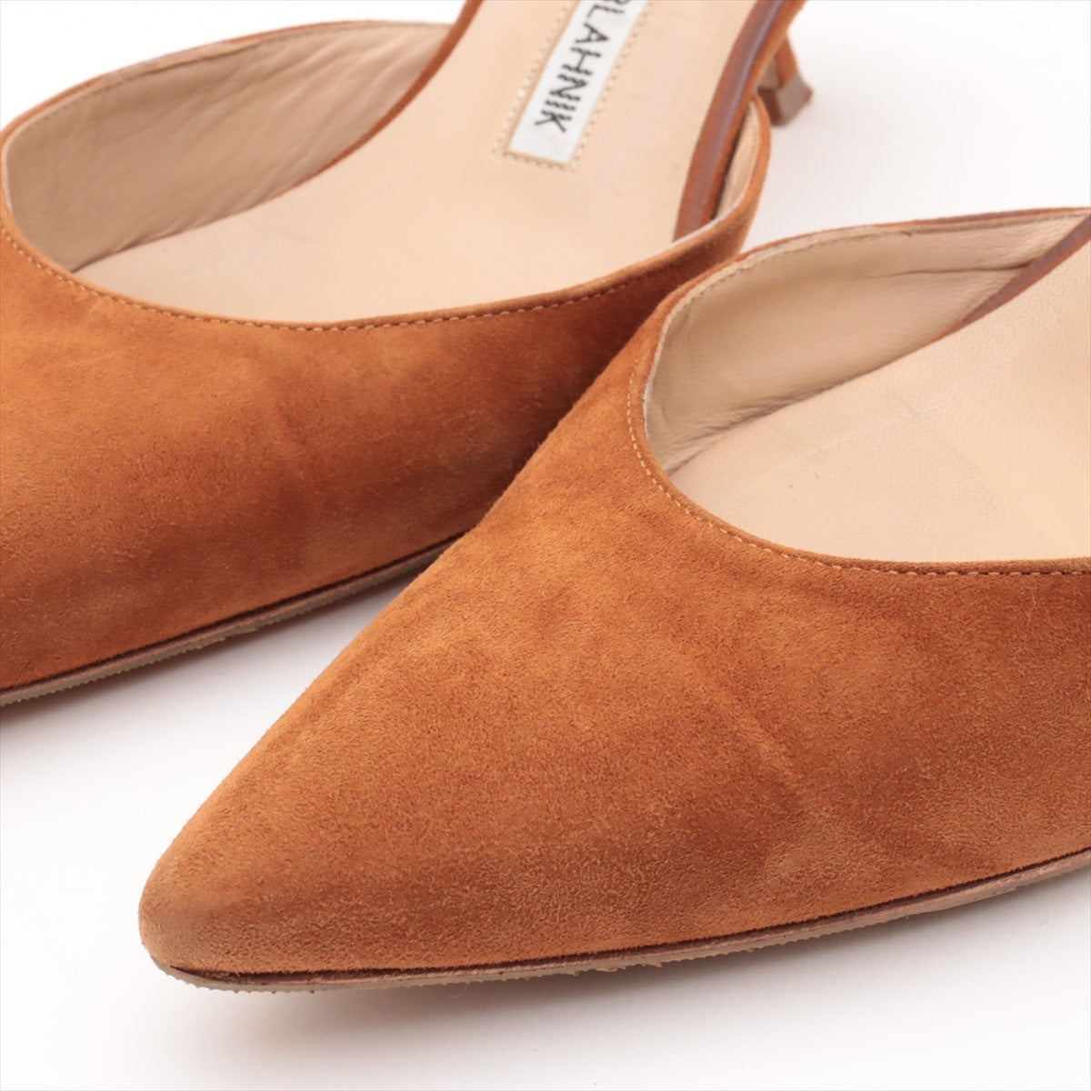 Manolobranic Suede Strap Pumps  Size  Brown