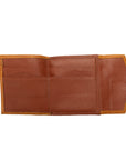 MCM Envelope Wallet in Visetos Brown Leather