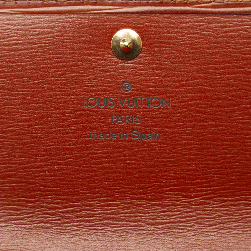 LOUIS VUITTON Long Wallet in Epi Leather Kenyan Brown M63573