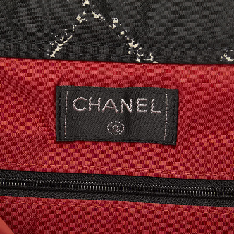 Chanel Travel Line 帆布背包 黑色尼龍 Chanel 帆布背包