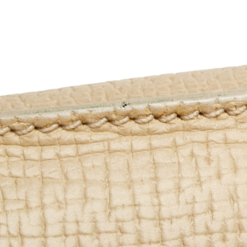 LOEWE Barcelona Top Handle Bag in Grain Calf Leather Ivory