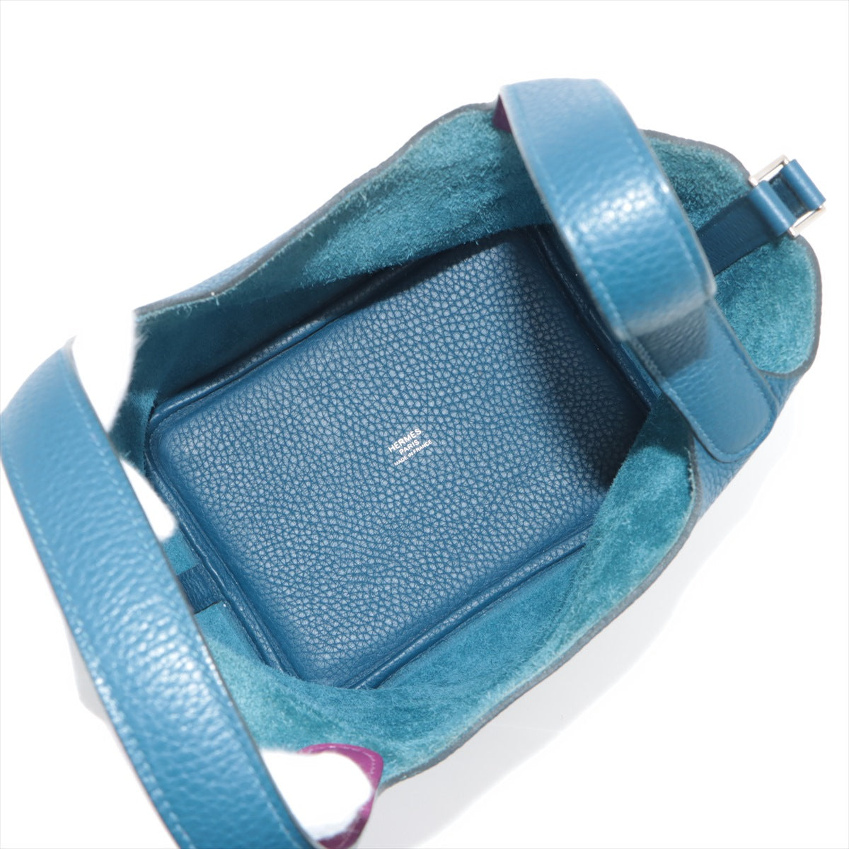 Hermès Picotane Rock Eclat PM Trionclamance Deep Blue X Anemone Silver Goldware D: 2019