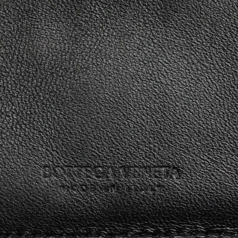 Bottega Veneta Intrecciato Coin Case in Leather Black