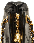 Chanel Vintage Cocomark Mattress Tassel Chain houlder Bag Pocket Black  Lady Chanel