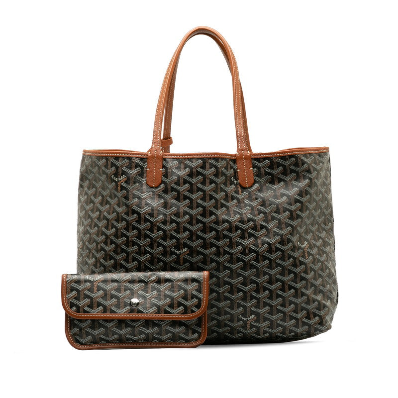 Goyard Sun-Lewis PM Tote Bag Handbag Brown Black PVC Leather  GOYARD [Original] Goyard [Ginzo ]