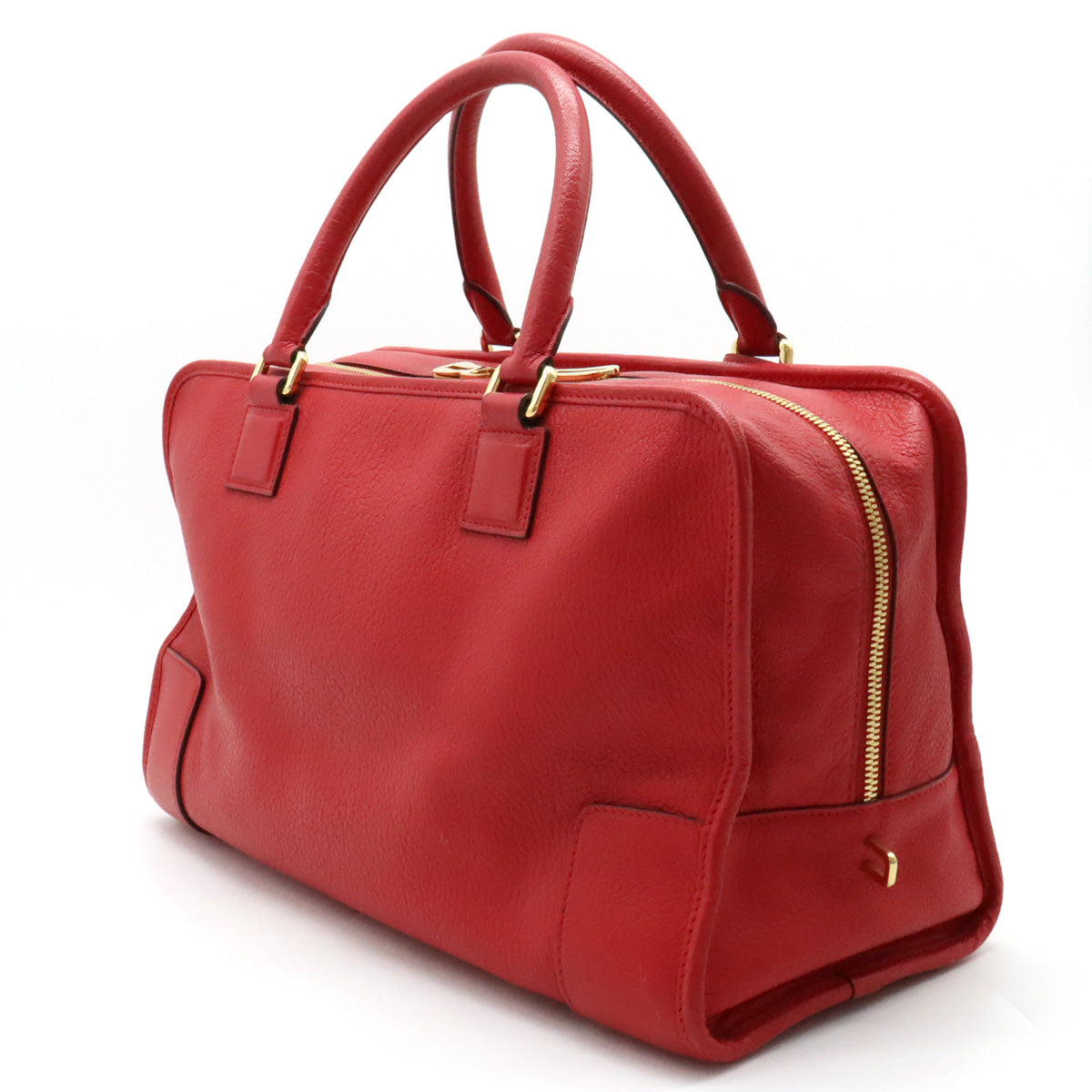LOEWE LOEWE Amazon 36 Anagram Handbags Mini Boston Bag  Red Red Gold  352.79.A22