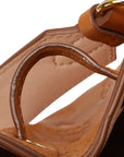 MCM Bucket Bag in Visetos Brown Leather