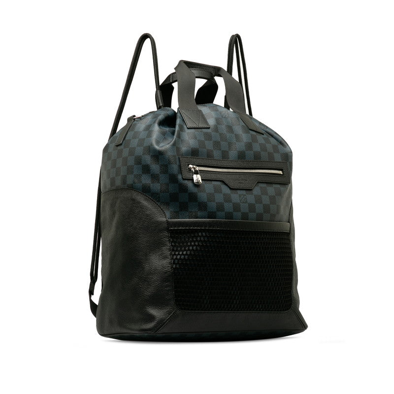 Louis Vuitton Cobalt Match Point Hybrid Rucksack N40013 Navi Black PVC Leather Men Louis Vuitton