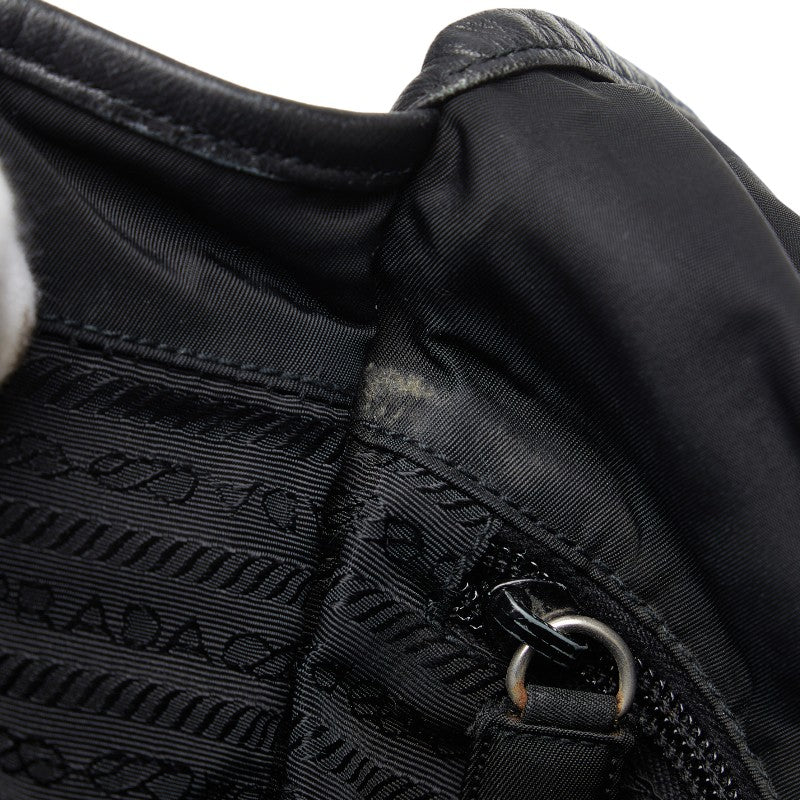 PRADA Prada Shoulder Bag Nylon Black Ladies&#39; Hours (Paris)