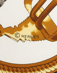 Hermes Carré 90 REPRIE Horse Riding Scenery Scarf Navi Multicolor Silk  Hermes