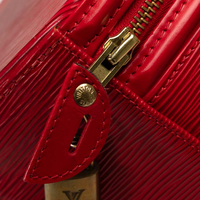Louis Vuitton Epi Canyon Handbag Vanity Bag M48037 Castilian Red Leather  Louis Vuitton