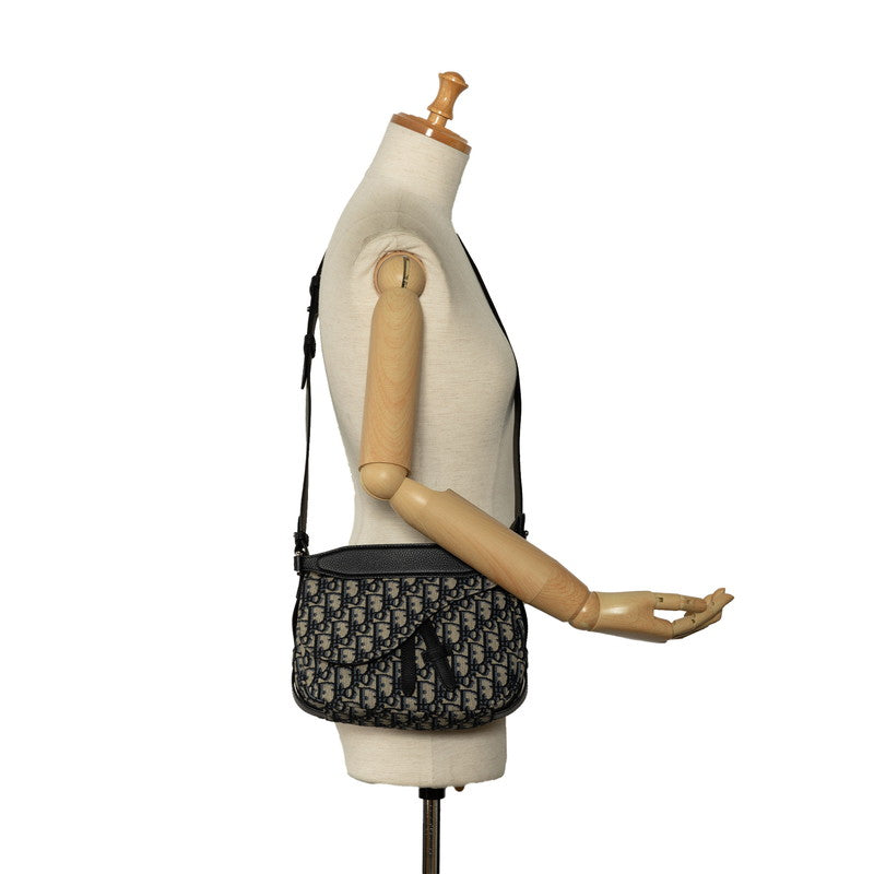 Dior Umbrella Saddle Mini Messengers Bag Shoulder Bag Grey Navi Leather  Men Dior