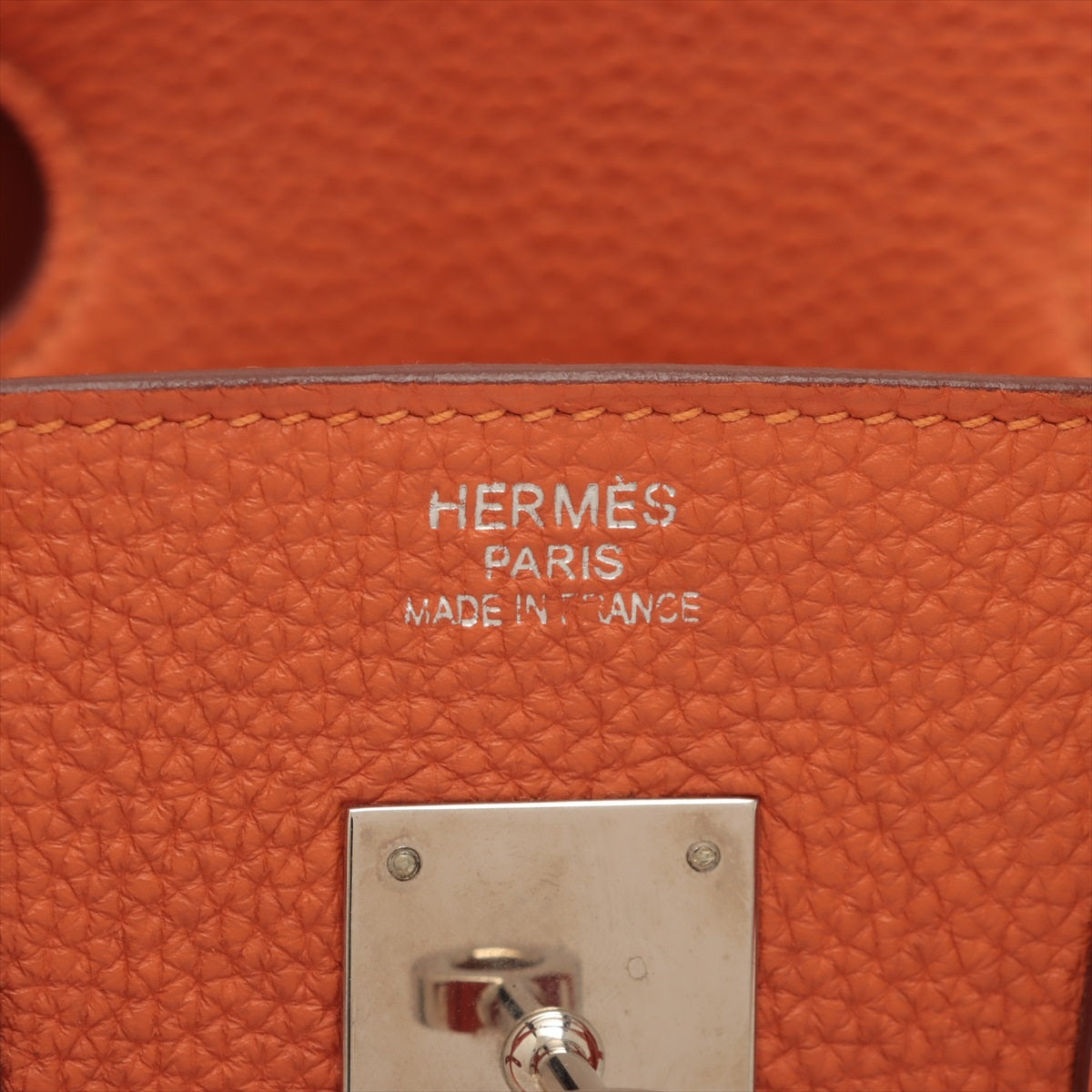 Hermes Bur 35 Togo Mango Silver  P:2012