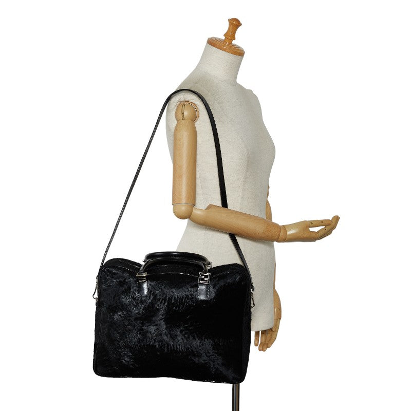 Fendi Handbags 2WAY Black Harako Leather  Fendi