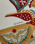 Hermes Carré 90 Ciels by Zantins Byzantine Sky Scarf Beige Multicolor Silk Ladies Hermes