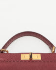 FENDI Peekaboo Selleria Bag in Leather Red 8BN226