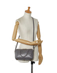 SAINT LAURENT Duffle Bag in Calf Leather Grey 330958