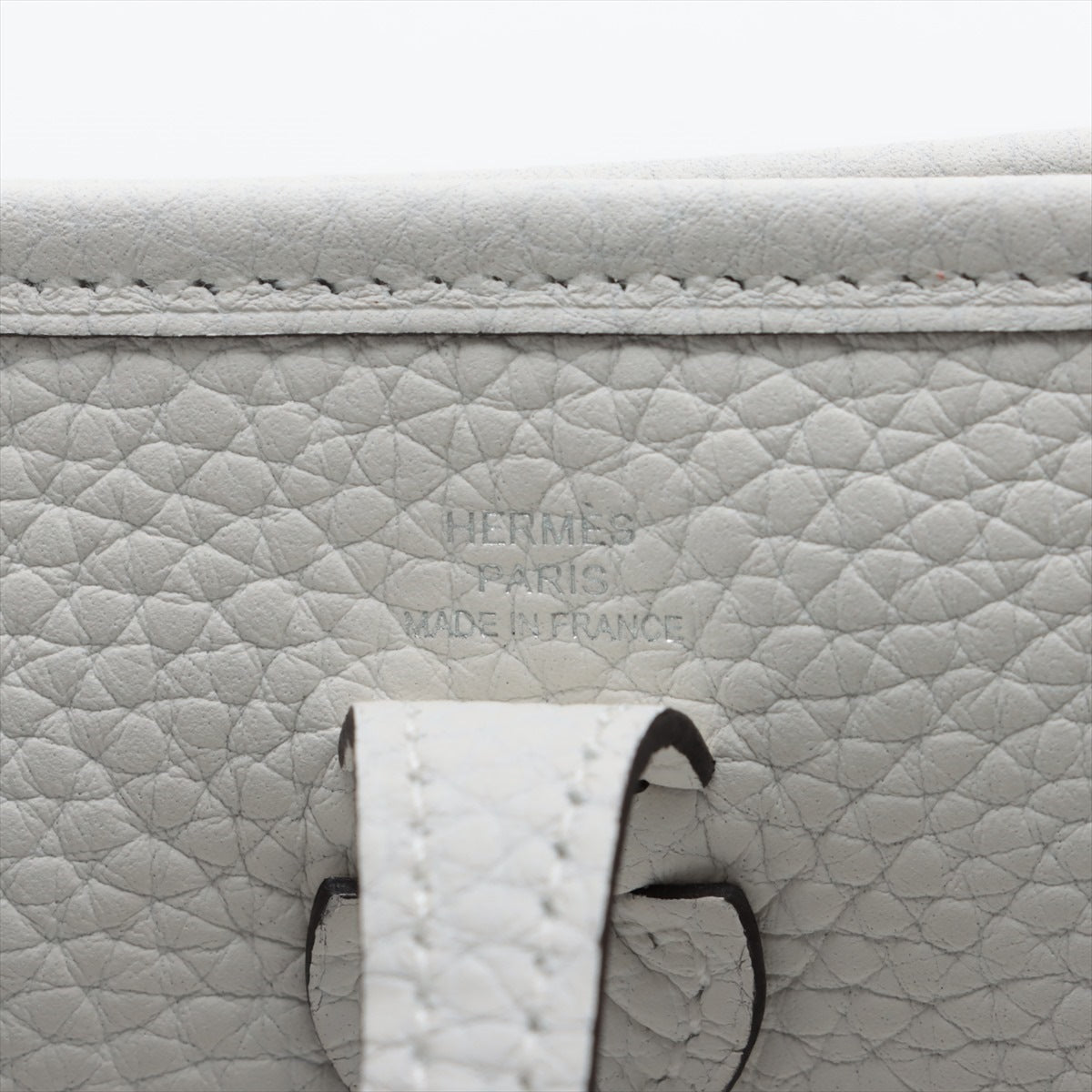 Hermes Evelyn TPM Trionclemance New White Silver