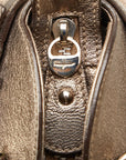Salvatore Ferragamo Gantiini Handbag Silver Leather  Salvatore Ferragamo
