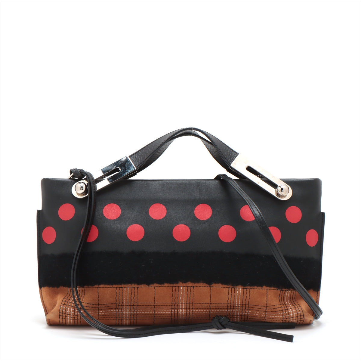 Loewe Missy Leather X Suede 2WAY Handbag Multi-Color