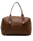 Loeb Heritage Handbags Mini Boston Bag Brown Leather  LOEWE Ladies Ladies Ladies Ladies Ladies