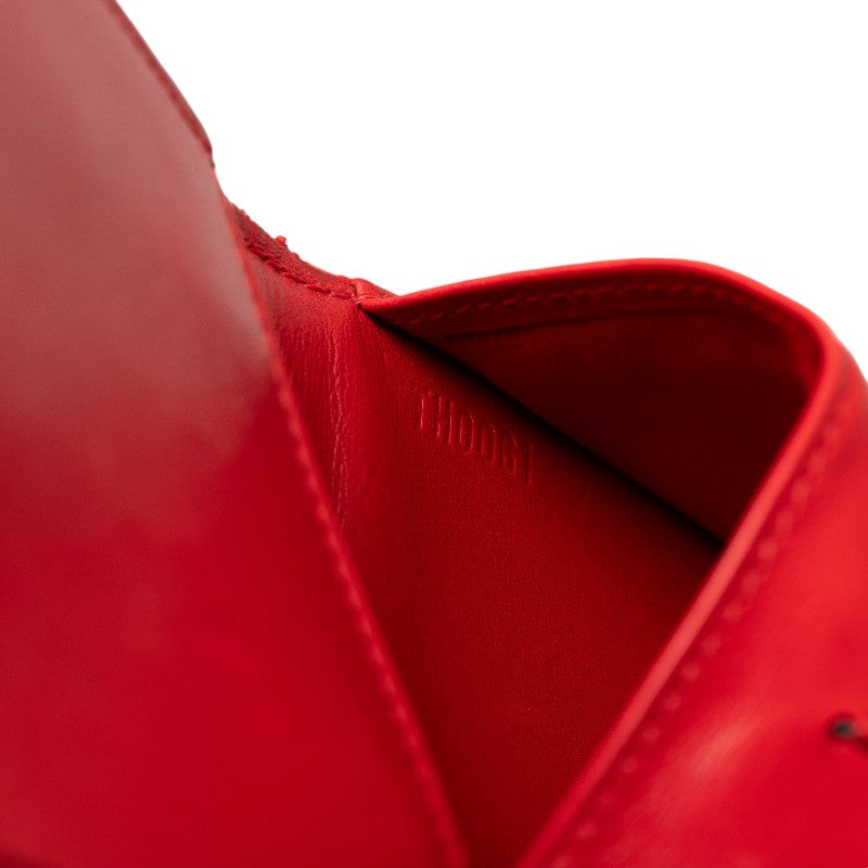 Louis Vuitton Louis Vuitton Verney M91153 Double Folded Wallet Patent Leather Red